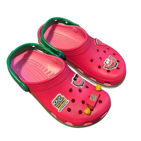 crocs x jolly rancher watermelon W7/M5 36/37 classic clog unisex gidget candy - Picture 2 of 7